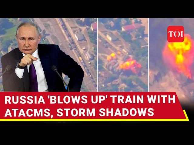 Putin's Missiles 'Hit' NATO Nation's Train Carrying ATACMS, Storm Shadows In Ukraine | Report