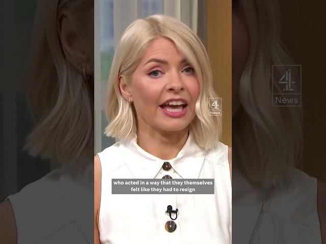 Holly Willoughby says she feels 'let down' by Phillip Schofield