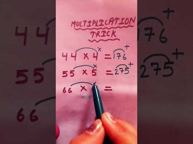Multiplicationtricks | Mastertricks | Viraltricks | #maths #ytshorts #multiplication