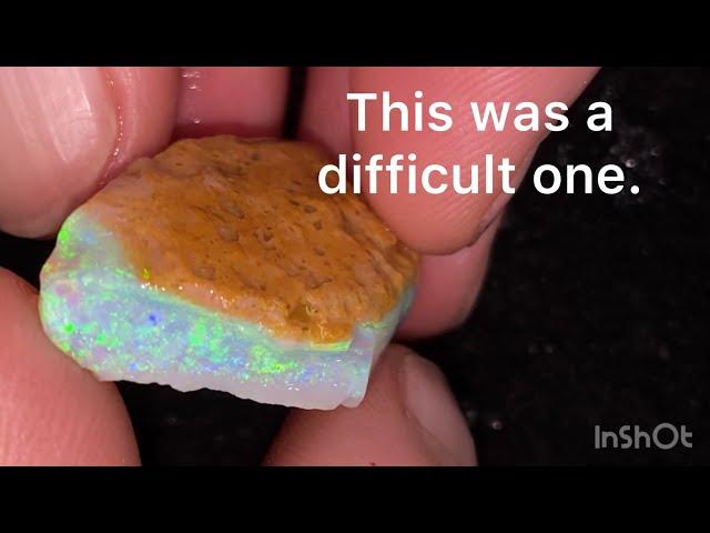 Andamooka crystal opal: this stone had me worried.