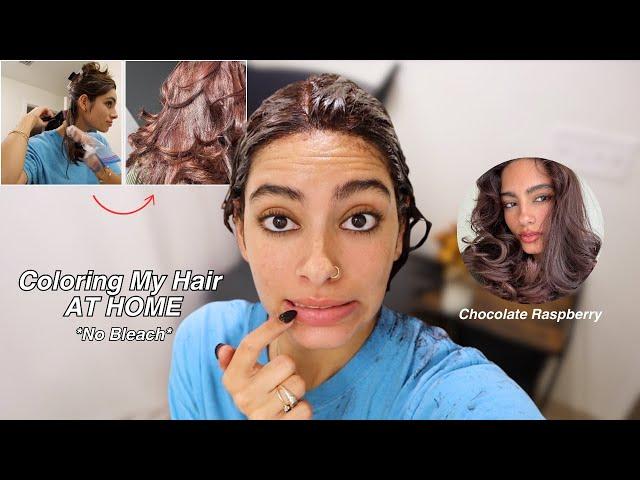 Coloring my hair at home impulsively  coloring and styling my hair AT HOME 