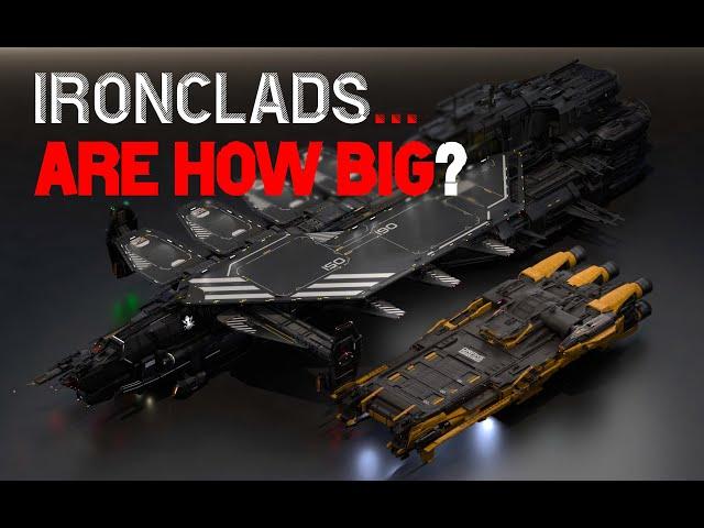 Drake Ironclads are HOW BIG? Renders with Kraken, Liberator, & Caterpillar Star Citizen ILW