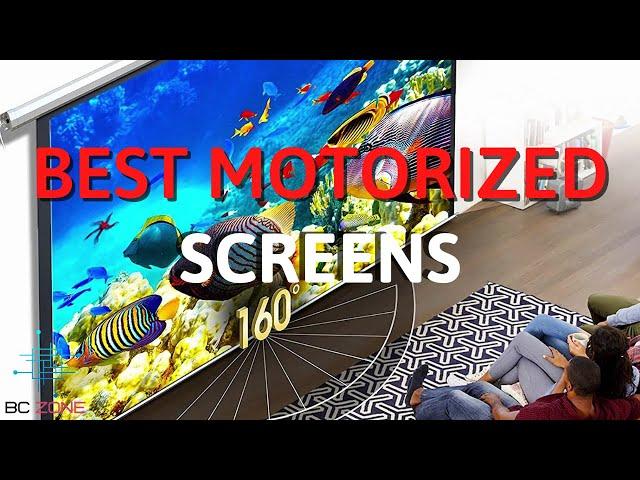 THE BEST MOTORIZED PROJECTOR SCREENS IN 2024! (TOP 3)