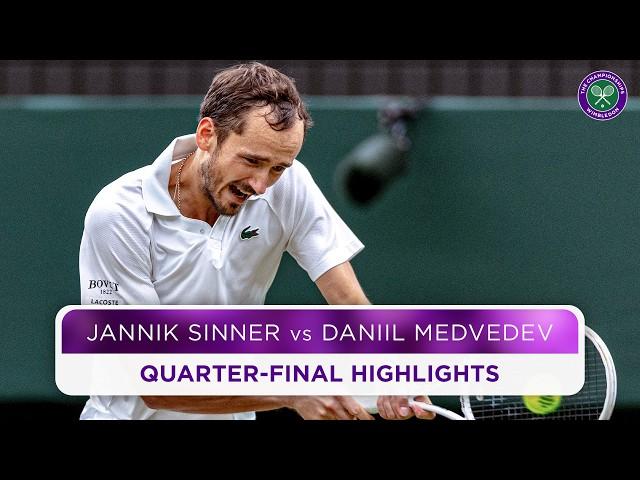 Medvedev wins marathon | Daniil Medvedev vs Jannik Sinner | Highlights | Wimbledon 2024