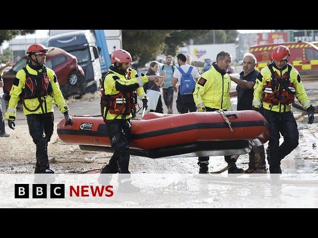 Spain floods death toll rises above 200 | BBC News