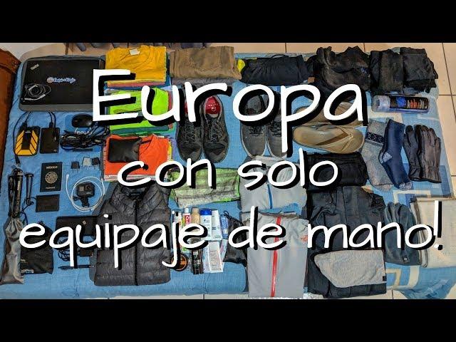 Cómo empacar para Europa, cosas que llevar en la maleta. Viajando con solo equipaje de mano!