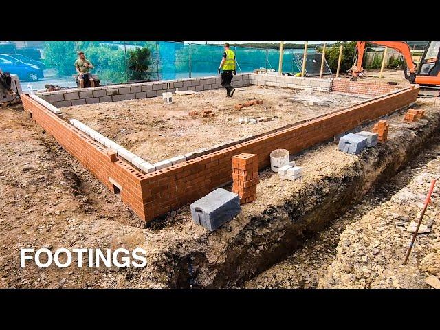 Bricklaying - The Start of Building a Home - Footings part 1