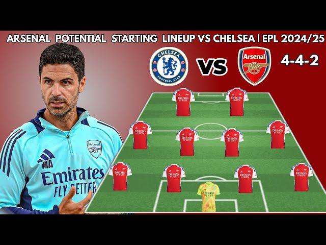 CHELSEA VS ARSENAL | Potential starting lineup ENGLISH PREMIER LEAGUE 2024/2025, MATCHWEEK 11