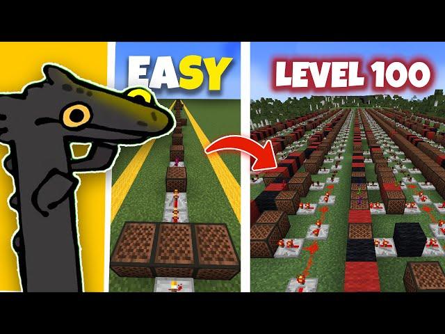 Toothles Dance Level 1 Sampai Level 100 Note Block Minecraft (Driftveil City Pokemon)