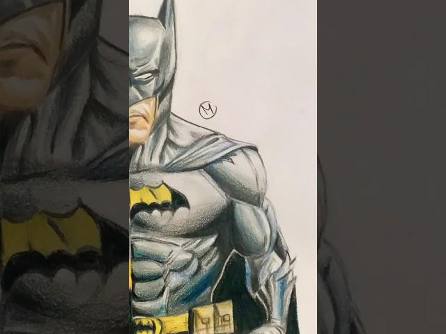 Batman cartoon vs realistico #shorts #drawing #art #arte #disegno #batman #fyp #ytshorts