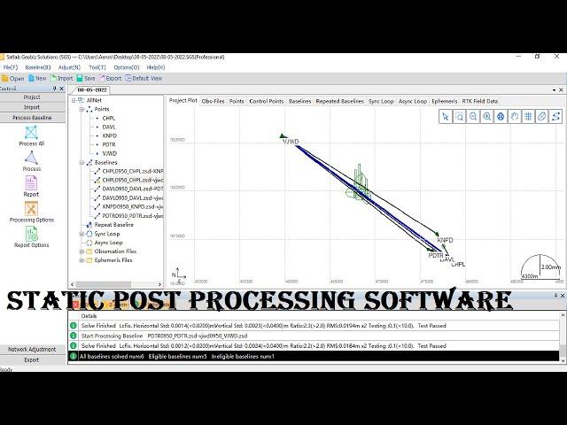 Static Post Processing || Satlab - Aeron.