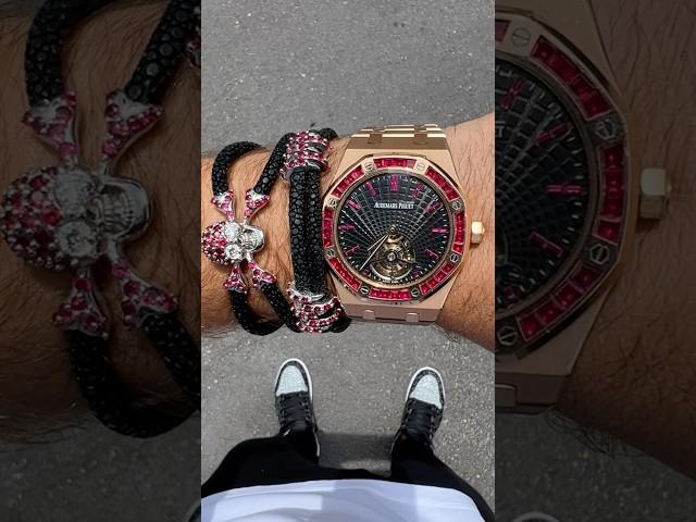 Audemars Piguet Royal Oak Tourbillon With Factory Set Baguette Rubies (1/5 in the world) x #StingHD