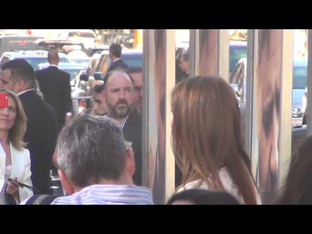 Saffron Burrows arriving to The Water Diviner Premiere @SaffronBurrows_