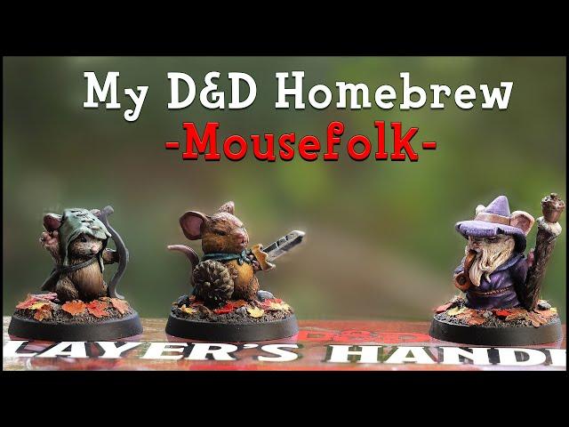 Painting MOUSEFOLK miniatures | My Homebrew Race for D&D