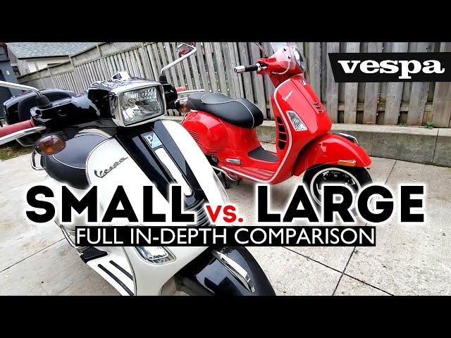 Vespa Small frame vs Large frame