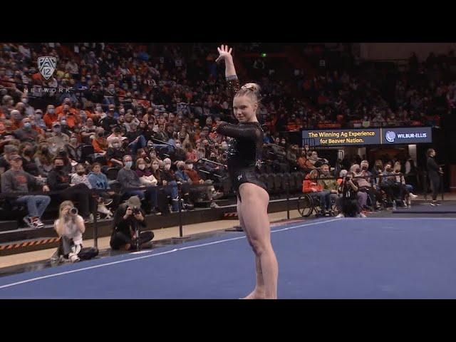 Jade Carey posts another perfect 10 on floor for Oregon State