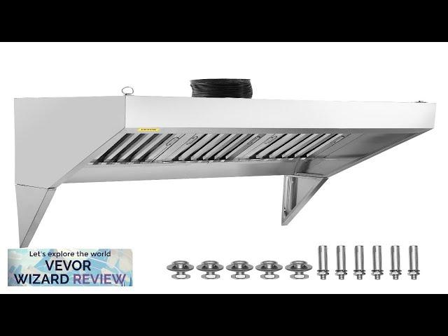 VEVOR Commercial Exhaust Hood 7FT Food Truck Hood Exhaust 201 Stainless Steel Review