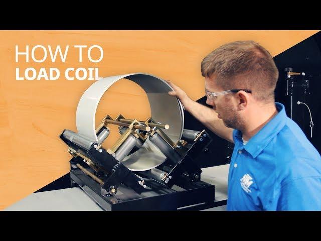 How To Load Coil On An NTM Gutter Machine: Cradle And Reel & Turnstile