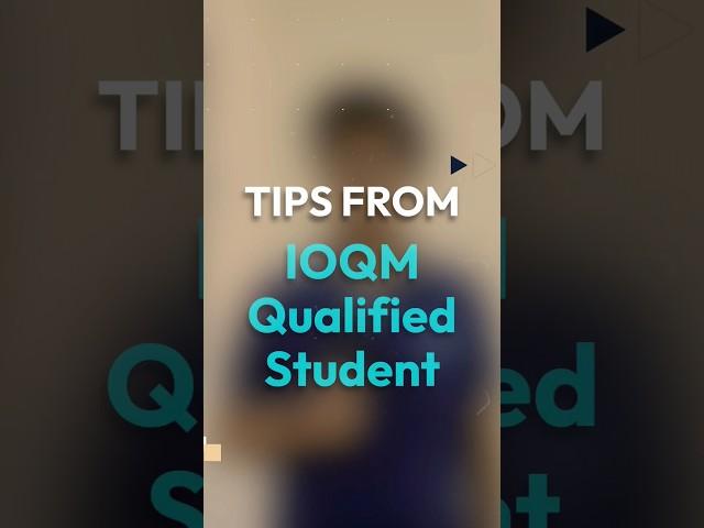 Ultimate Tips from IOQM Qualified Student #ioqm2023 #ioqmpreparation #aakash