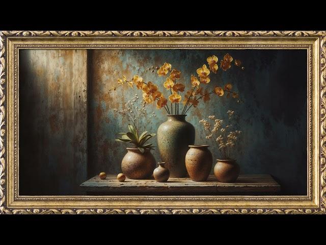 Rustic vases | TV Art Screensaver | 8 Hours Framed Painting | TV Wallpaper | 4K