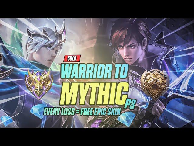 I ONLY played GUSION from WARRIOR to MYTHIC (Every Loss = Epic Skin)