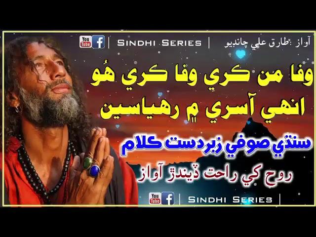 وفا من ڪري ھو صوفي ڪلام سنگر طارق علي چانڊيو wafa man kare ho sindhi song #sufi #local #tranding