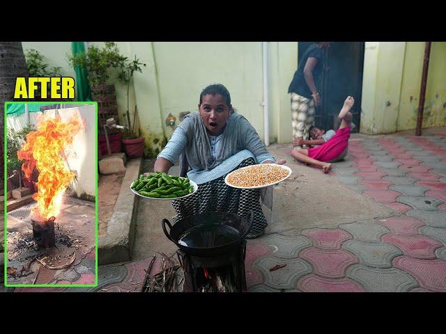 Don't Try this .Popcorn and Chilli vs Hot Oil | Ippadi mattum Experiment Pannave koodathu | Mrs.Abi