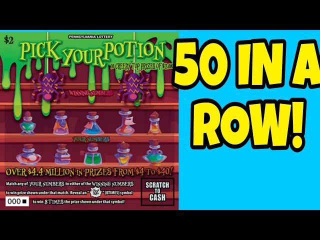 $100 OF PICK YOUR POTION PA LOTTERY SCRATCH OFF TICKETS #scratchers #scratchofftickets #lottery