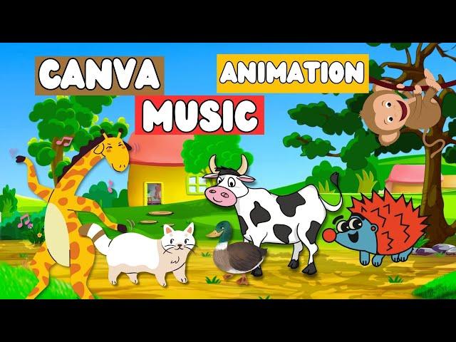 HOW TO MAKE MUSIC ANIMATIONS ON CANVA (2024) | MAKE $14 399/ MONTH