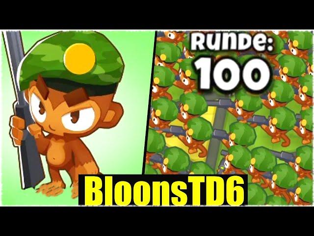 NUR MIT LVL0 AFFEN RUNDE 100 SCHAFFEN! - Bloons td 6 [Deutsch/German]