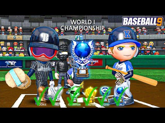 I BEAT BASEBALL 9! World 1 League Championship!