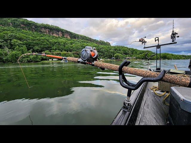 MONSTER FISH From 105 FEET OF WATER! (River Fishing)