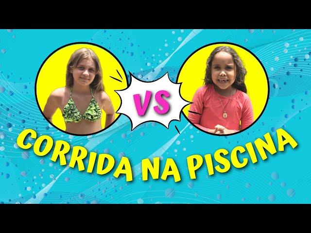 DESAFIO NA PISCINA QUEM CHEGAR PRIMEIRO VENCE | Maria Fernanda Souza