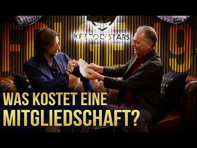 Folge 19: 𝗪𝗮𝘀 𝗸𝗼𝘀𝘁𝗲𝘁 𝗲𝗶𝗻𝗲 𝗠𝗶𝘁𝗴𝗹𝗶𝗲𝗱𝘀𝗰𝗵𝗮𝗳𝘁 bei Robert Merz & den KFZ-Rockstars? Lohnt die Investition?