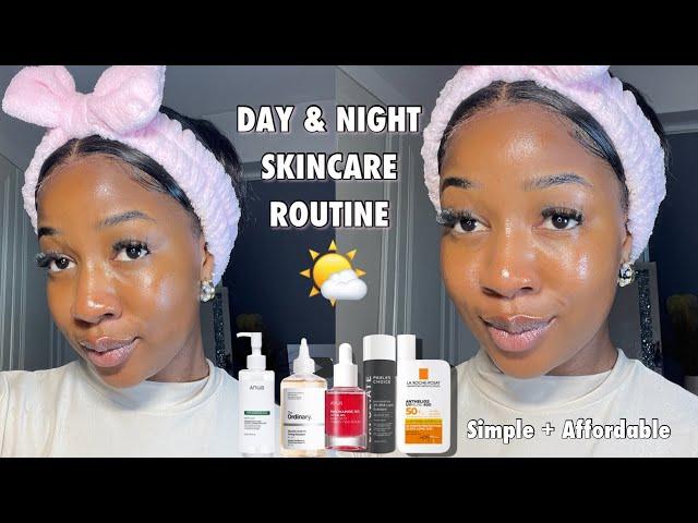 MY CURRENT 6 STEP MORNING + NIGHT SKINCARE ROUTINE |  Simple and Affordable * UNSPONSORED *