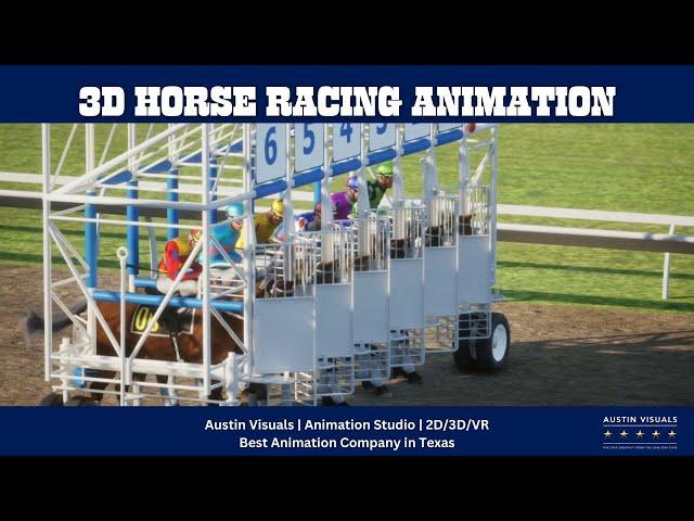 3D Horse Racing Animation - Austin Visuals 3D Animation Studio