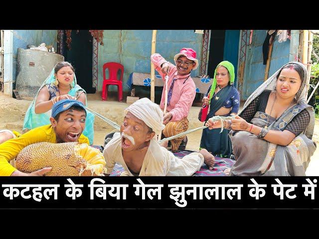 कटहल के बिया गेल चुनालाल के पेट में #maithili_comedy_dhorba #chunalal
