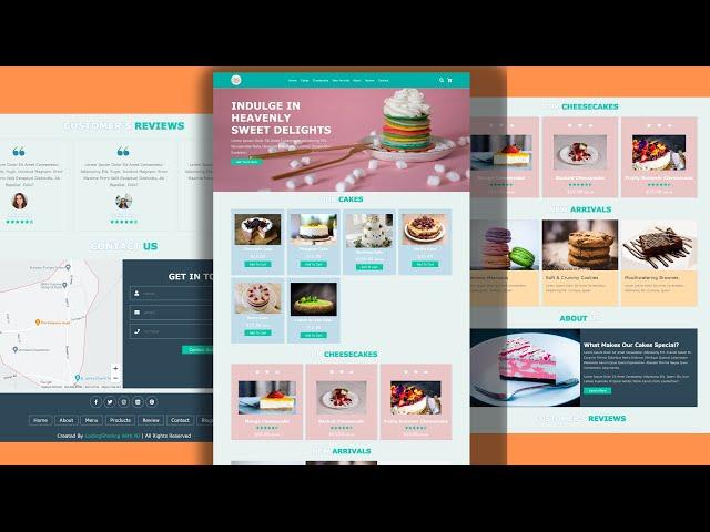 Responsive Website Design | HTML | CSS | JS - Bakery Website - part 2