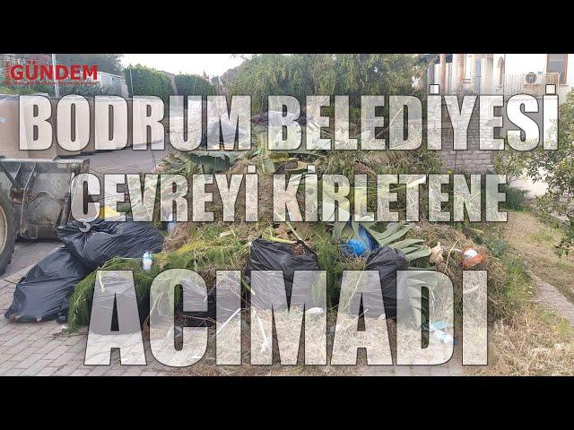 Bodrum Belediyesi Çevreyi Kirletene Acımadı