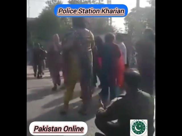 Transgenders Attacked Police Station  Kharian Pakistan.