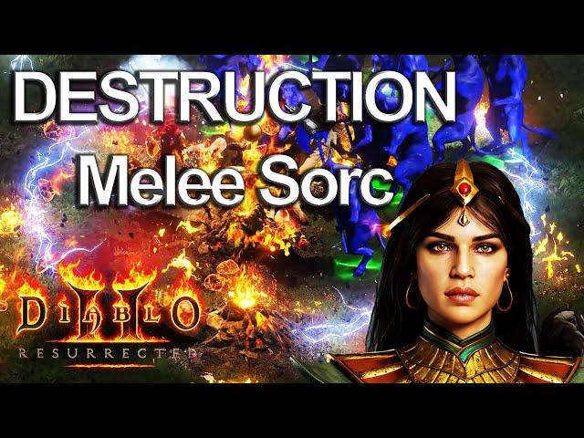 DESTRUCTION Melee Sorceress Build Guide (Diablo 2 Resurrected) Patch 2.7