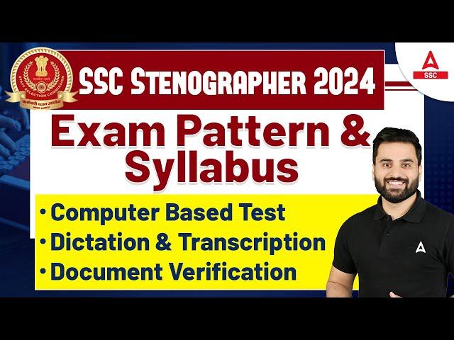 SSC Stenographer 2024 | SSC Steno Syllabus and Exam Pattern 2024 | By Navdeep Sir