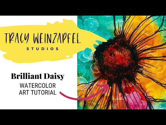 Brilliant Daisy (Watercolor Art Tutorial)