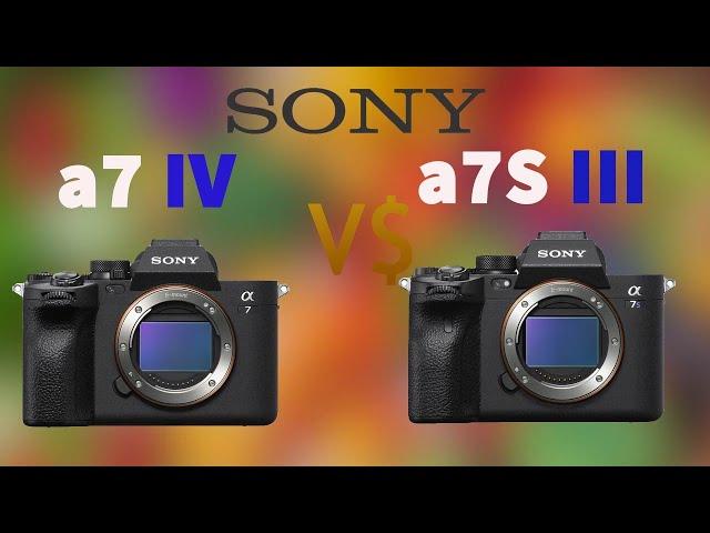 Sony a7 IV vs Sony a7S III