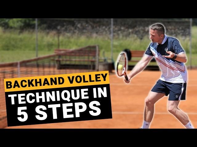 Tennis Backhand Volley Technique - 5 Checkpoints For Precise Volley Control