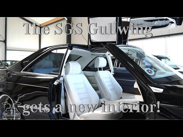 A VISIT TO THE UPHOLSTERY SHOP, and the result of the SGS Gullwing interior!