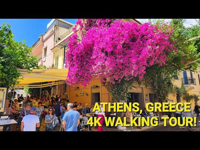 4K Walking Tour in Plaka, Athens, Greece - Athens Oldest Neighbourhood! May 2024