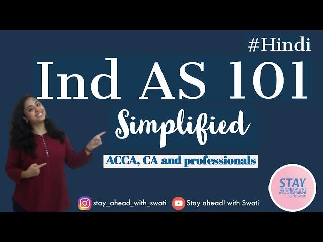 Ind AS 101 | First time adoption of Ind AS  |  #Hindi #IndAS | CA Swati Gupta