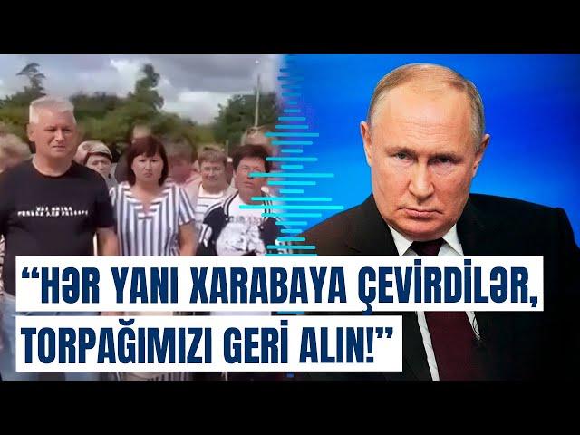 Şiddətli döyüşlərin getdiyi rayonun sakinləri Putindən xahiş etdi