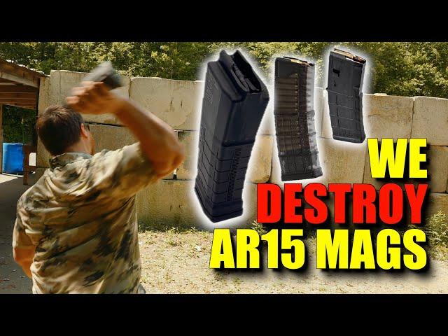 Destroying AR15 Mags for SCIENCE